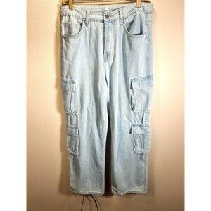 Boutique Jeans Size L 90's Baggy Grunge Light Blue Indie Sleaze Jean Bottoms